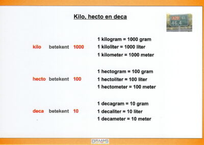 Kilo, hecto, deca 2 opzetboekje Braams