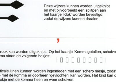 Klokwijzer en komma opzetboekje Braams