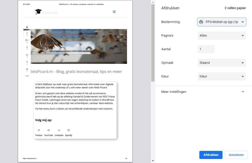 webpagina opslaan als pfd instellingen stap 2 webpagina opslaan als pfd instellingen stap 2
